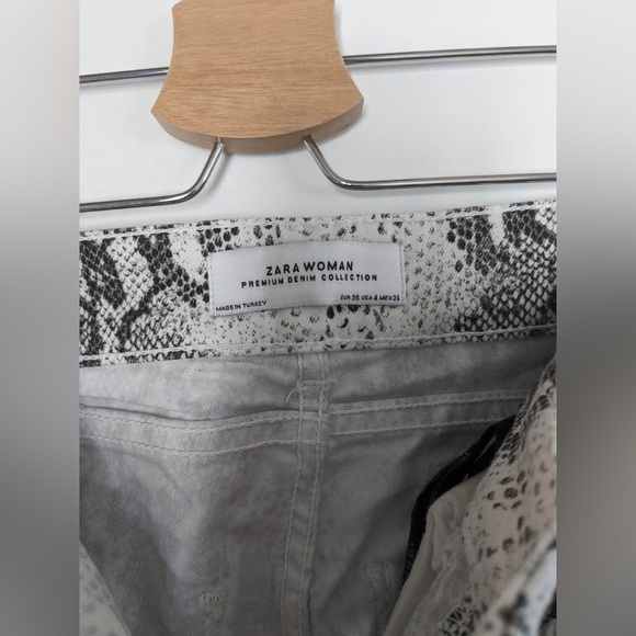 Zara animal print skinny jeans in size 36 - Picture 2 of 3